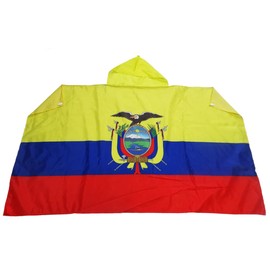 AZ FLAG - Ecuador Flag - 150 x 90 cm - Cape Ecuadorian Flag 100% Polyester with Integrated Sleeves - Body Flag High Quality - 80g