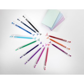 Pilot FriXion Ball Stick 07-0.7mm Nib Tip - Erasable Gel Ink Pens - In Pillow Packaging (Professional Wallet of 5)