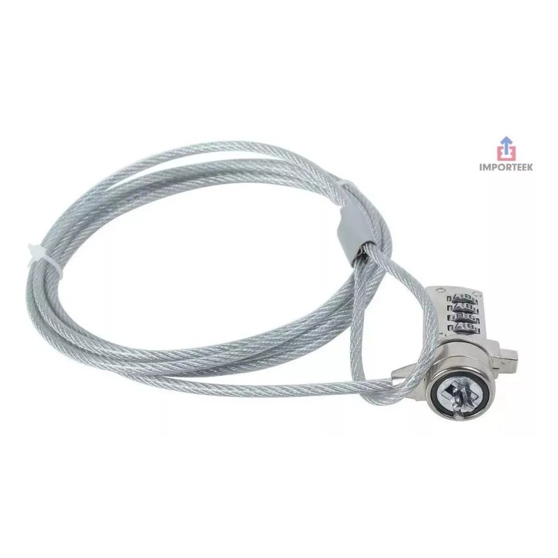 Importeek 3pz Candado Cable Seguridad Computadora Pc Laptop Portatil