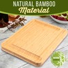 NutriChef Natural Bamboo Cheese Board Set with Bonus Condiment Cup-Extra
