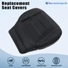 SecosAutoparts Driver Bottom Replacement Perforated Leather Seat Cover #H2X Jet