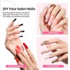 Beetles Tipex Instant Apex Nail Extension Tips Kit Almond/Coffin/Square/Oval/Stiletto/Squaoval Shape