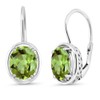 Gem Stone King 3.6 Cttw Aretes de Plata de Ley