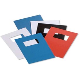Rexel Acco 250 GSM A4 Leatherboard Window Binding Covers - White (Pack of 50)