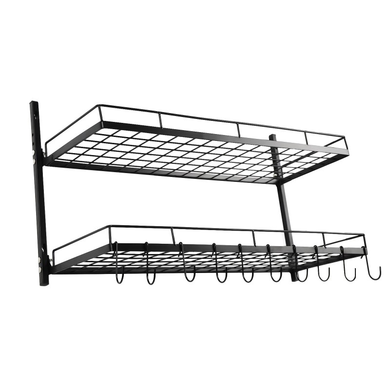 Pot and Pan Rack Organizer Hanger Storage Wall Holder Kitchen