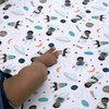 Little Muffincakes Extra Soft Fitted Crib Sheet, Astronaut and Space