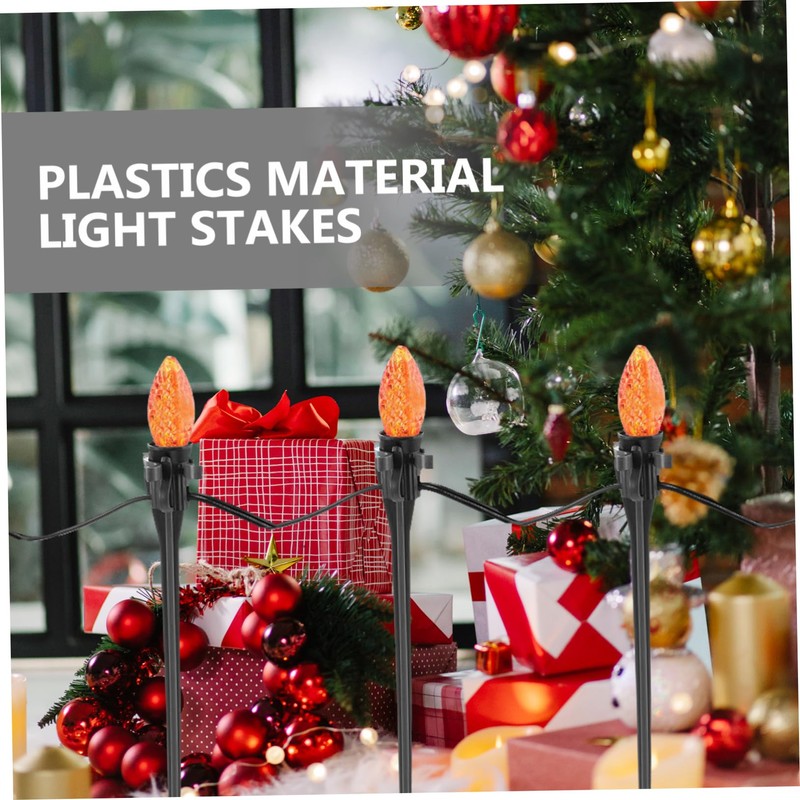 FUNOMOCYA Garden Lamp Stakes 30pcs Ground Stakes for String Lights