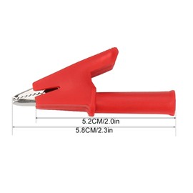 10 Piezas P2002 20A 5 Colores, Krokodilklemme Banana Jack Cocodrilo Clip 4mm Banana Jack Cocodrilo Circuito Prueba de Seguridad Aislado Cobre Clip para MultíMetro 380V