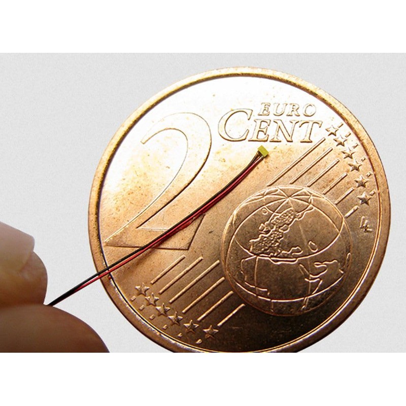 modellbahn-exklusiv SMD LED 0201 with Enamelled Copper Wire, Warm White