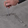 Drahtseile24 Stainless Steel Rope Set with 3 x Rope Clamps,