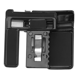 Mumusuki Pant Waist Tightener, Invisible Belt Clip Lazy Belt Cordless Buckle Belt Waistband Pants Waist Shrink Clip Unisex Waist Stretch Buckle (Black)