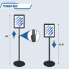 HUAZI Sign Stand Holder 8.5×11-Inch Adjustable Floor Standing with Heavy