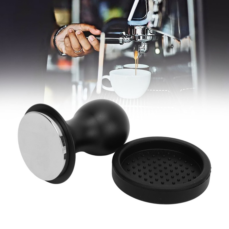 Coffee Tamper Stirrer Set Stainless Steel Base with Scale Spring