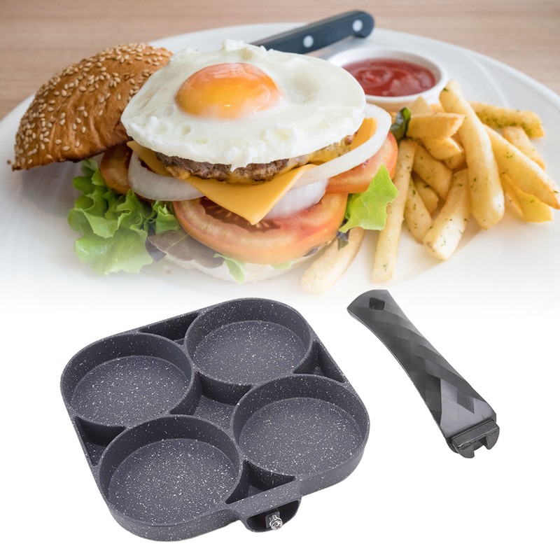 4 Hole Frying Pan Non Stick Heat Resisting Omelet Pan