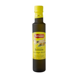 Partanna Extra Virgin Olive Oil pressed with Sicilian Lemon - Premium Flavored Extra Virgin Olive Oil - Harvested in Sicily - Rich in Flavor - Cold Pressed - 8.45 oz (250 ML) Glass