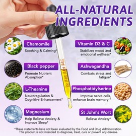 Cortisol Reducing Supplements Cortisol Supplements For Women & Men,Cortisol Wellness Drops For Relaxation Stress, Focus Support, Hormone Balance With Magnesium Glycinate, Ashwagandha, L-Theanine, 4 Fl