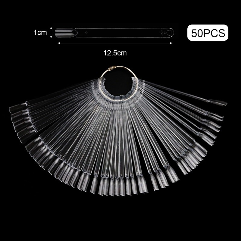 ILantule Pack of 100 Nail Art Tips Ring Stick, Nail