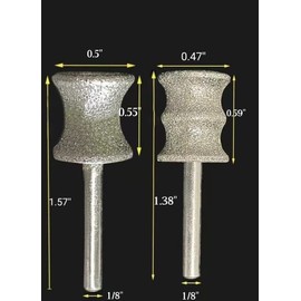 Diamond Rotary Nail Grinder Bits for Dog-Dog Nail Grinder Replacement Heads-Replaced Dog Nail Grinder Wheel- Pet Nail Grinder Attachment 2-Pack