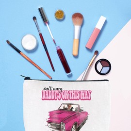Gzrlyf Don't Worry Daddy's On His Way President Makeup Bag Republican Gift Election Political Gift Survived Shot Bag (DADDY'S ON THIS WAY MAKEUP BAG)