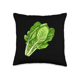Romaine Lettuce With Leaves Throw Pillow