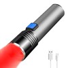 YZYOE Rechargeable Red Light Flashlight，Coon Hunting Lights Aviation Flashlight， Small