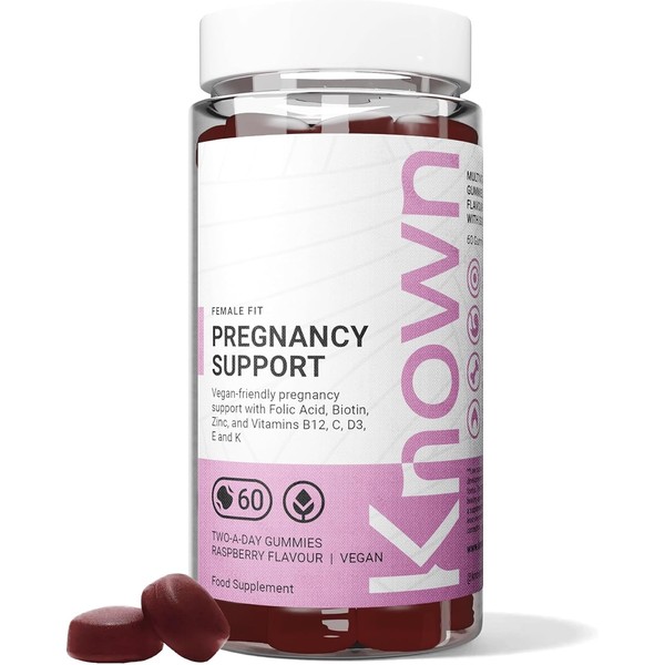 Known Pregnancy Support Multivitamin Gummies - 400µg Folic Acid -