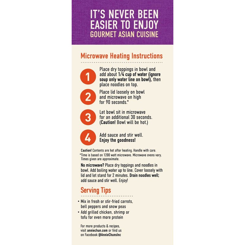 Annie Chun's Noodle Bowl, Teriyaki, Non-GMO, Vegan, 7.8 Ounce