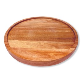 Baoswi 25.4 cm Turntable Acacia Wood Lazy Susan Organizer 10'' Rotating Wooden Spice Rack Organizer for Kitchen Countertop Cabinet Pantry Table Organization