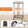 150L Laundry Hamper with Wheels, Rolling Laundry Basket with Metal
