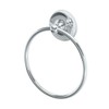 Gatco 5073 Designer II Towel Ring, Chrome/Wall Mounted 6.50" Face,