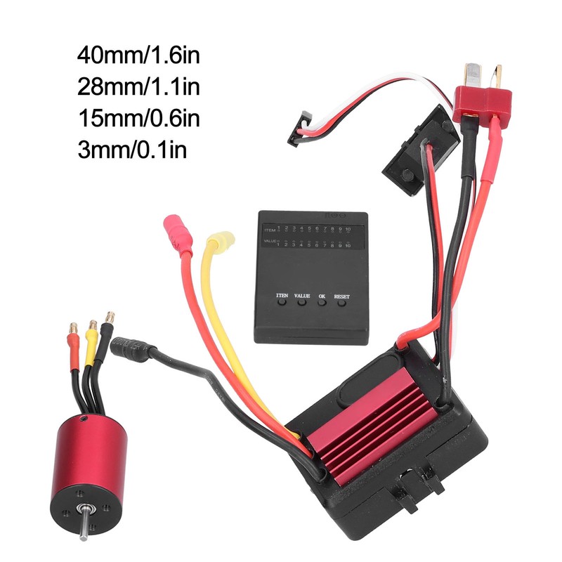 2838 4500KV 4P Brushless Motor 35A Brushless ESC+Programming Card for
