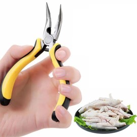 JISADER Chicken Feet Boneless Plier Bone Remover 5.12'' Fish Bone Duck Boneless Plier Removal Tool for Removing, Restaurant Plucking