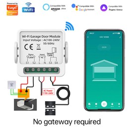 Mengshen Smart Relay WiFi Switch 3 Channel Home Smart Automation Wireless Light Remote Control Compatible with Alexa & Google Home Only for 2.4GHz