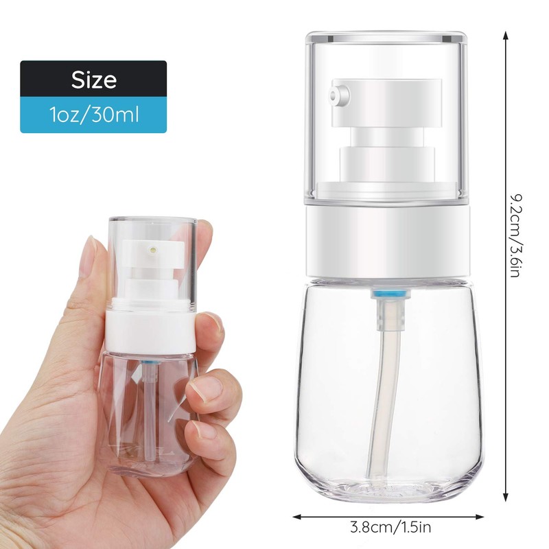 3 Piece 30ml Dispenser Bottle Set for Essence Shampoo Conditioner,