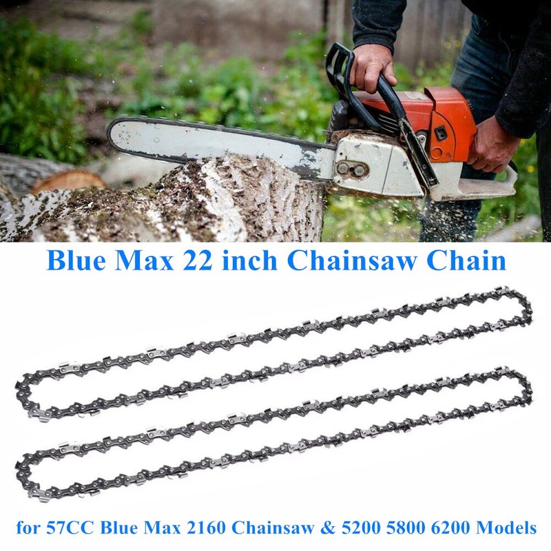 AILEETE 2-Packs 22 inch Chainaw Chain .325" LP Pitch -