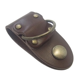 [highstyle] Tochigi Leather Belt Loop Keychain, Men's, Women's, Made in Japan, D-ring Type, Beetle Type, Belt Loop Key Chain, antique/dark brown