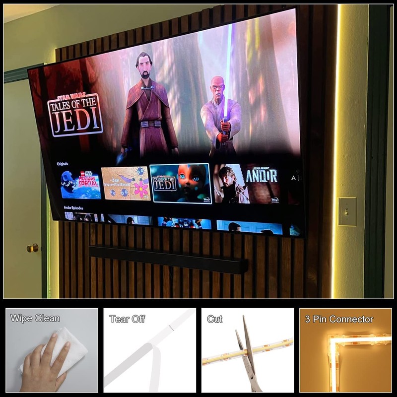 COB LED Strip 6 m 24 V Dimmable White, BUNACET