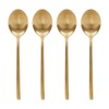 Argon Tableware Stainless Steel Dessert Spoons - 20cm - Gold