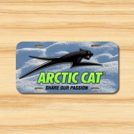Arctic Cat License Plate Vehicle Auto Tag Snowmobile Snow Sled FREE SHIPPING