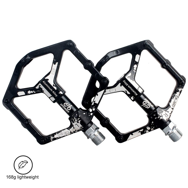 LYCAON Bike Bicycle Pedals, Light Aluminum Alloy Casting Body, 2DU