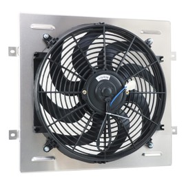 RADREPLA CU259 Aluminum Radiator Shroud Fan for 1960-1966 Ford Mustang Falcon Ranchero Econoline Comet for Mercury Comet 1 X 14 Fan 1960 1961 1962 1963 1964 1965 1966 60 61 62 63 64 65 66