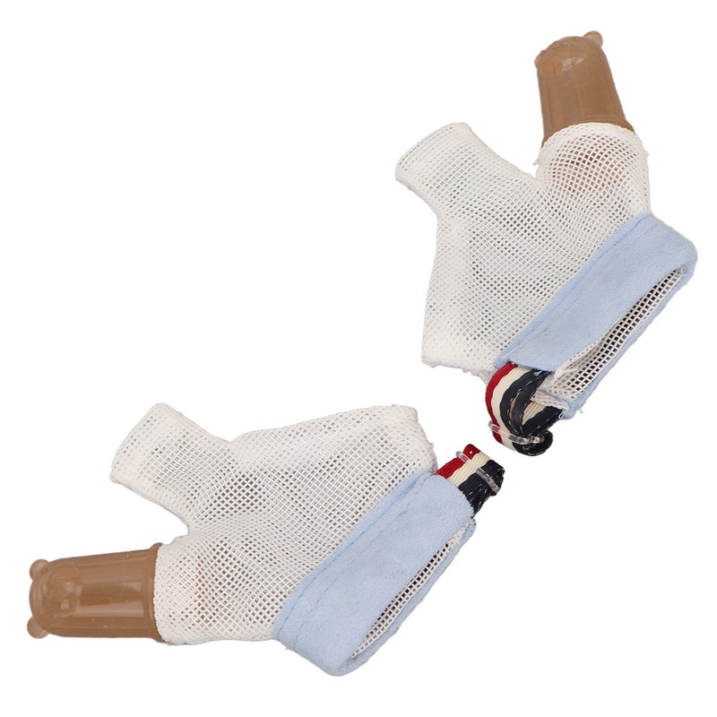 1 Pair Thumb Sucking Stop Glove Soft Adjustable with Buckle