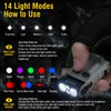 BORUIT V20 Small Powerful Flashlight 180°Head Swivels Super Bright with