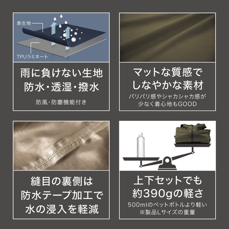 Makku AS-6700 Rain Suit, Navy, L