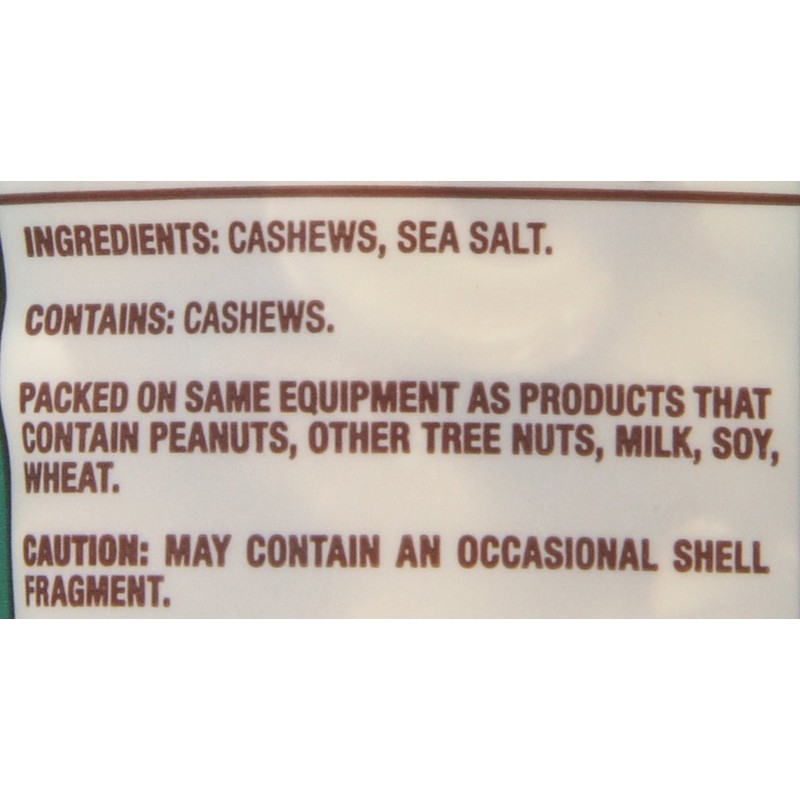 Back to Nature Nuts, Non-GMO Sea Salt Roasted Jumbo Cashews,