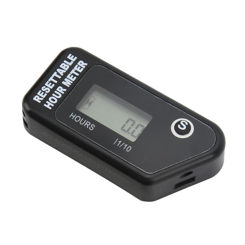 Motorcycle Digital Tach Hour Meter LCD Display Timer IP68 Waterproof