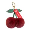 Cherry Plush Keychain, Cherry Fruit Keychain Plush Metal Buckle Keyring