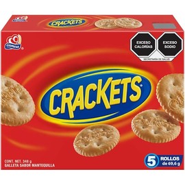 Crackets, Galletas Crackets, 5 rollos, 348 g, 437.8 grams, 348 gramo, 1