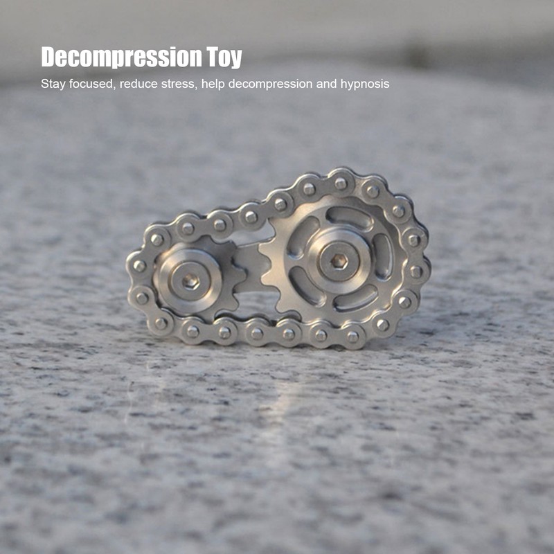 Gyroscope Sprockets Chains Flywheel Stress Relief Decompression Toys for Kids