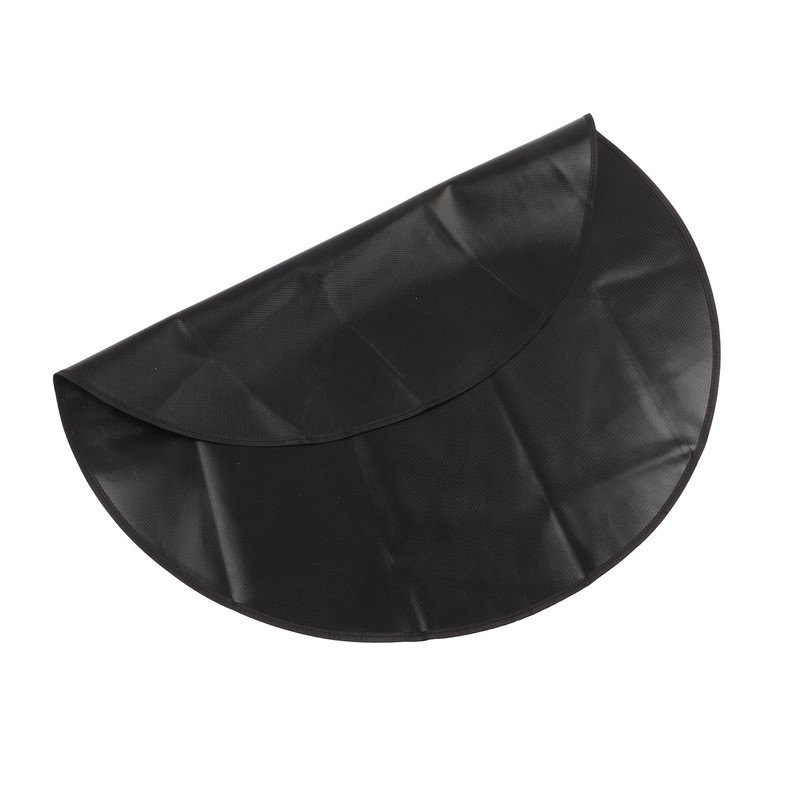 Under Grill Mat Fireproof Waterproof Double Sided Portable Round Barbecue